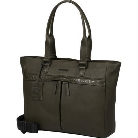   Burkely Minimal Maison sötétzöld női bőr laptoptartós válltáska 15,6" 37 x 30 cm
