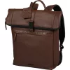 Burkely Minimal Manson Rolltop konyakbarna bőr hátizsák, laptoptartóval 14"  37 x 29 cm
