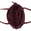 Burkely Natural Norah Workbag mályva színű női bőr válltáska, kézitáska, laptop tartóval 14"