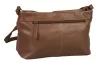 Burkely Natural Norah Collection barna női bőr oldaltáska, crossbody 18 x 10 cm