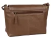 Burkely Natural Norah konyak női bőr oldaltáska, crossbody