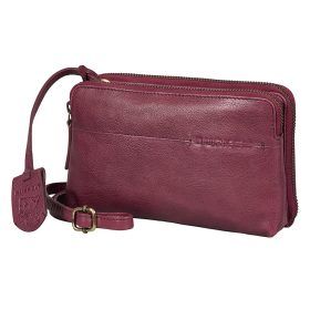   Burkely NATURAL NORAH mályva bőr telefontartó, pénztárca
