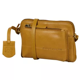Burkely Natural Norah sárga bőr mini női oldaltáska