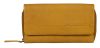 Burkely NATURAL NORAH sárga női bőr pénztárca RFID védelemmel 18 x 11 cm