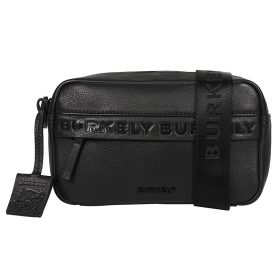   Burkely Minimal Mason fekete bőr övtáska, crossbody 23 x 13,5 cm