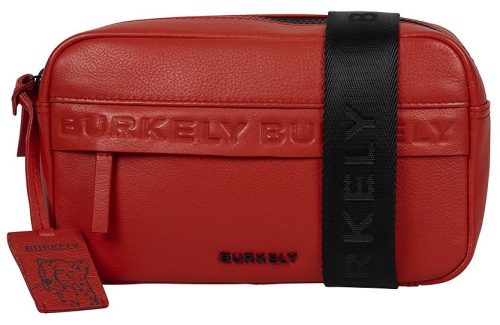 Burkely Minimal Mason piros bőr övtáska, crossbody 23 x 13,5 cm