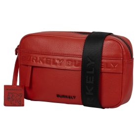   Burkely Minimal Mason piros bőr övtáska, crossbody 23 x 13,5 cm