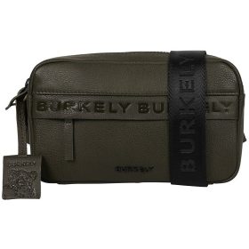   Burkely Minimal Mason zöld bőr övtáska, crossbody 23 x 13,5 cm