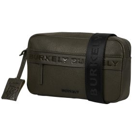   Burkely Minimal Mason zöld bőr övtáska, crossbody 23 x 13,5 cm