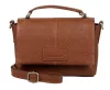 Burkely Soft Skylar konyak színű kisméretű női bőr kézitáska, vállpánttal 18 x 13 cm