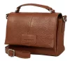 Burkely Soft Skylar konyak színű kisméretű női bőr kézitáska, vállpánttal 18 x 13 cm