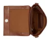 Burkely Soft Skylar konyak színű kisméretű női bőr kézitáska, vállpánttal 18 x 13 cm