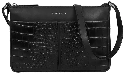 Burkely Cool Colbie fekete női bőr oldaltáska, crossbody 24 x 16 x 3 cm
