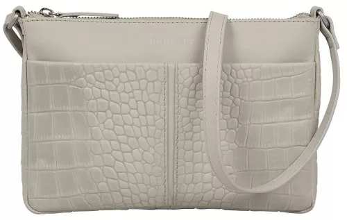 Burkely Cool Colbie világosszürke női bőr oldaltáska, crossbody 24 x 16 x 3 cm