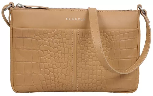 Burkely Cool Colbie mogyoróbarna női bőr oldaltáska, crossbody 24 x 16 x 3 cm