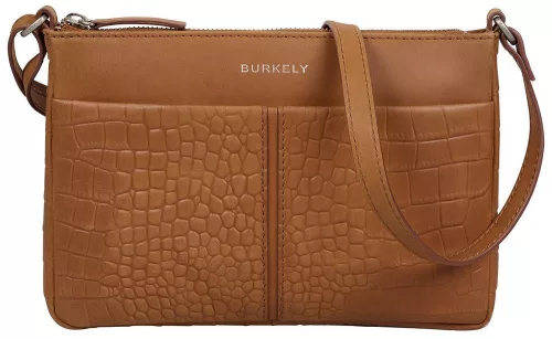Burkely Cool Colbie konyakbarna női bőr oldaltáska, crossbody 24 x 16 x 3 cm