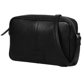   Burkely Soft Skylar fekete női bőr oldaltáska, crossbody 22 x 14,5 x 6,5 cm