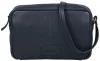 Burkely Soft Skylar sötétkék női bőr oldaltáska, crossbody 22 x 14,5 x 6,5 cm