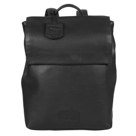   Burkely Soft Skylar fekete női bőr hátizsák,  laptoptáska 14"