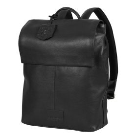   Burkely Soft Skylar fekete női bőr hátizsák,  laptoptáska 14"