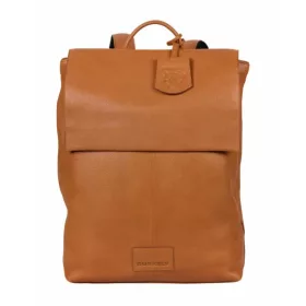   Burkely Soft Skylar konyak női bőr hátizsák,  laptoptáska 14"