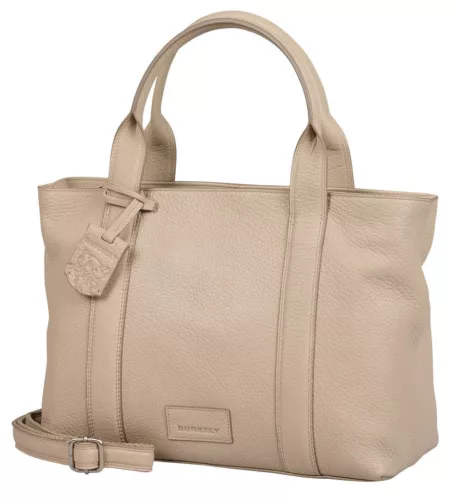 Burkely Soft Skylar kisméretű bézs bőr kézitáska, válltáska 21,5 x 13,5 x 33 cm
