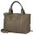 Burkely Soft Skylar kisméretű taupe bőr kézitáska, válltáska 21,5 x 13,5 x 33 cm