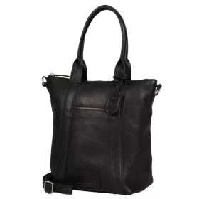 Burkely Mini Shopper fekete bőr válltáska, shopper