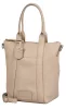 Burkely Mini Shopper szürke bőr válltáska, shopper