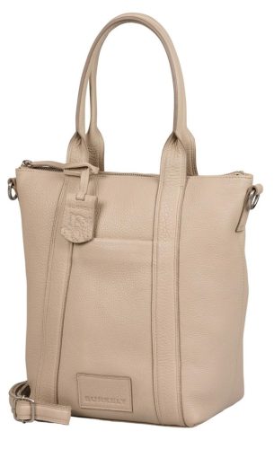 Burkely Mini Shopper szürke bőr válltáska, shopper