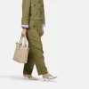 Burkely Mini Shopper szürke bőr válltáska, shopper