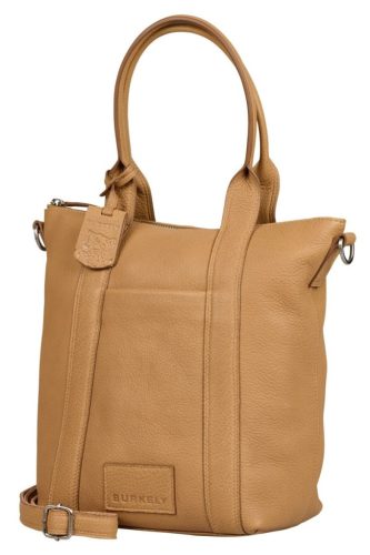 Burkely Mini Shopper bézs bőr válltáska, shopper