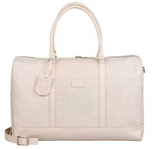 Burkely Cool Colbie Weekender törtfehér bőr utazótáska 51 x 32 cm