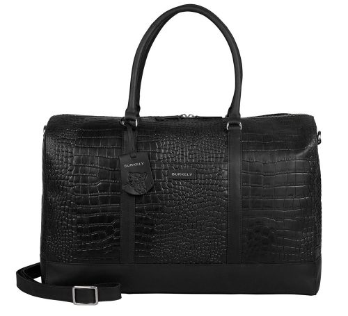 Burkely Cool Colbie Weekender fekete női bőr utazótáska 51 x 32 cm