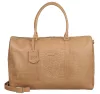 Burkely Cool Colbie Weekender bézs bőr utazótáska 51 x 32 cm