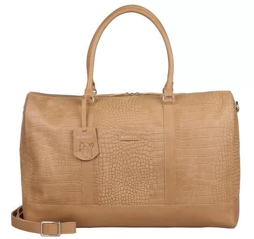 Burkely Cool Colbie Weekender bézs bőr utazótáska 51 x 32 cm
