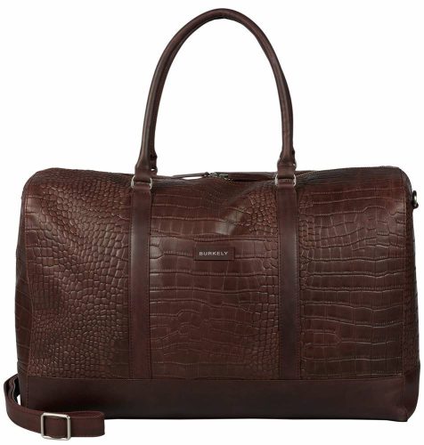 Burkely Cool Colbie Weekender sötétbarna női bőr utazótáska 51 x 32 cm