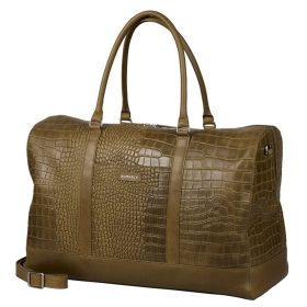   Burkely Cool Colbie Weekender zöld bőr utazótáska 51 x 32 cm