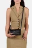 Burkely Cool Colbie fekete női bőr crossbody táska, RFID védelemmel