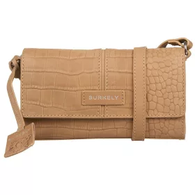   Burkely Cool Colbie mogyoróbarna női bőr crossbody táska, RFID védelemmel