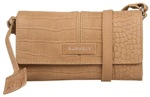 Burkely Cool Colbie mogyoróbarna női bőr crossbody táska, RFID védelemmel