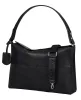 Burkely Rogue Robyn Hobo fekete női bőr válltáska 40 x 27,5 cm