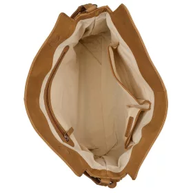   Burkely Rogue Robyn Hobo konyak női bőr válltáska 40 x 27,5 cm