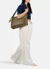 Burkely Rogue Robyn Hobo zöld női bőr válltáska 40 x 27,5 cm