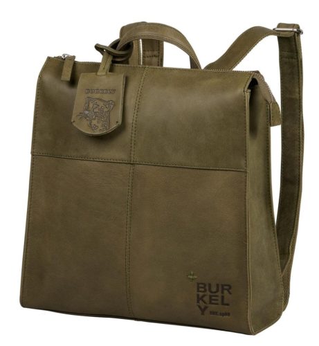 Burkely ROGUE ROBYN zöld bőr hátizsák 28 x 11 x 29,5 cm