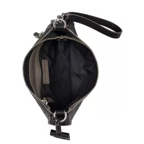   Burkely Always Alyx fekete női bőr oldaltáska, crossbody 21,5 x 13 cm