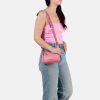 Burkely Always Alyx pink női bőr oldaltáska, crossbody 21,5 x 13 cm