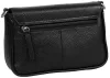 Burkely Ava fekete női bőr válltáska, crossbody 22 x 14 x 5,5 cm