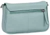 Burkely Ava türkizkék női bőr válltáska, crossbody 22 x 14 x 5,5 cm