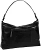 Burkely Wide Hobo fekete női bőr válltáska 40 x 28 cm